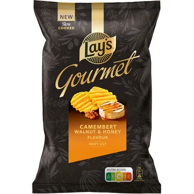 [044978] LAY S CHIP S GOURMET CAMEMBERT NOIX & MIEL 145GR X 12
