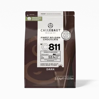 [1953] GRAINS DE CHOCOLAT NOIR 53,1% 2,5KG CALLEBAUT 811