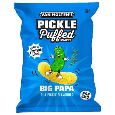 [084250] VAN HOLTEN S BIG PAPA PICKLE PUFFS 90GR X 10