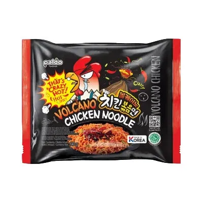 [085222] PALDO NOODLES VOLCANO CHICKEN SACHET 140GR X 16