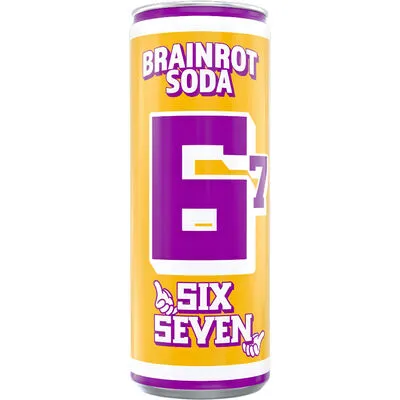 [054171] BRAINROT SODA SIX SEVEN (ORANGE) CANS 25CL X 24
