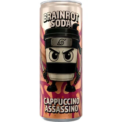 [054164] BRAINROT SODA CAPUCCINO ASSASSINO CANS 25CL X 24