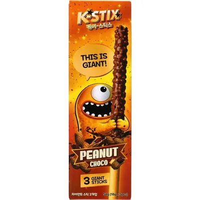 [044742] K-STIX PEANUT CHOCO STICKS 3X18GR X 32