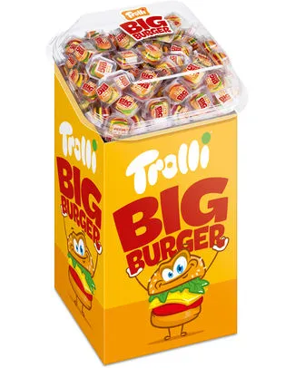 DISPLAY FT TROLLI BURGER 50GR 180P