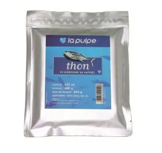 THON MORCEAUX NATUREL LA PULPE EN POCHE 600GR