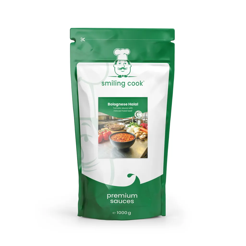 SMILING COOK SAUCE BOLOGNAISE PUR BOEUF 1KG HALAL
