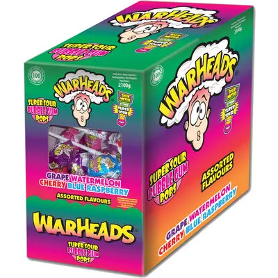 [043909] MEGA WARHEADS LOLLIES ORIGINAL ASS.