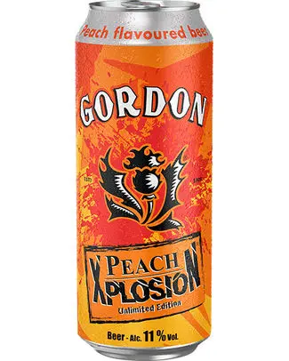 [049491 GORDON PECHE 50] GORDON PEACH XPLOSION CANS 11° 50CL X 12