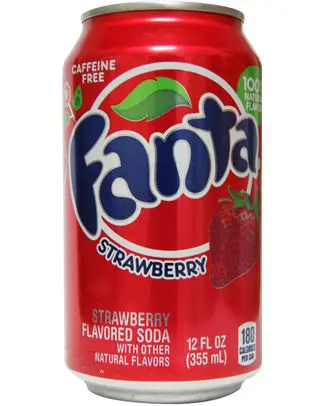 [052410 fanta strawberry] FANTA STRAWBERRY SODA 12OZ CANS 35,5CL