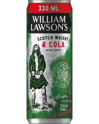 [053346] WILLIAM LAWSON WHISKY COLA 5° CANS 33CL (12-Pack)