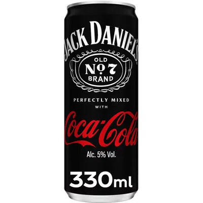 [053473] JACK DANIEL'S COCA COLA 5° FAT CANS 33CL X 12
