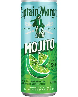 [054643] CAPTAIN MORGAN & MOJITO 5� CANS 25CL