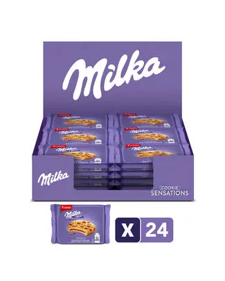 [024285 MILKA SENSATIONS 2 P] MILKA SENSATIONS BISCUITS AU CHOCOLAT 2P - 52GR '24-Pack)