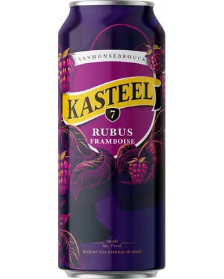 [048768 KASTEL RUBUS 50] KASTEEL RUBUS FRAMBOISE 7° CANS 50CL X 24