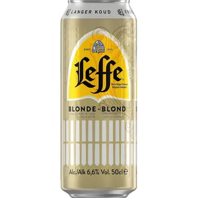 [049009] LEFFE BLONDE 6,6° COLD GRIP CANS 50CL 6-PACK X 24