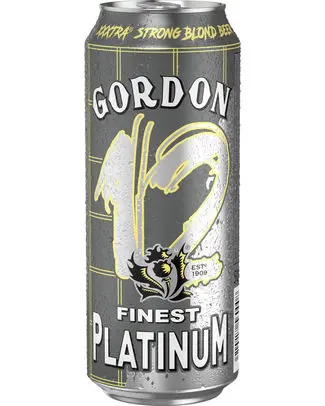 GORDON FINEST PLATINUM 12° CANS 50CL 24-Pack