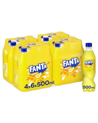 [051980 FANTA LEMON 50] FANTA LEMON PET 50CL 6-PACK (x4)