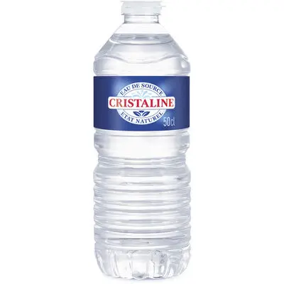 [052885 CRISTALINE 50] CRISTALINE EAU SOURCE PLATE 50CL 24-Pack