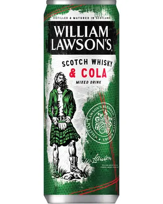 [053349] WILLIAM LAWSON WHISKY COLA 5° CANS 25CL (24-Pack)