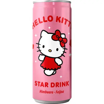 HELLO KITTY DRINK RASPBERRY FEIJOA 25CL