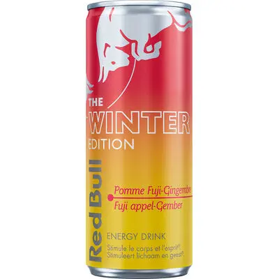 [054046 RED BULL GINGEMBRE 25 CL] RED BULL WINTER EDITION FUJI POMME GINGEMBRE CANS 25CL X 24