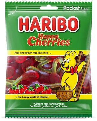 [029224 HARIBO CERISES 75 GR] HARIBO CERISES SACHET 75GR (28-Pack)