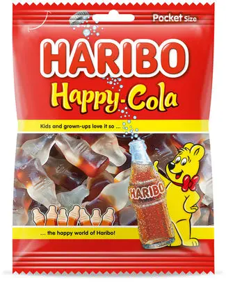 [029225 HARIBO COLA 75 GR] HARIBO COLA SACHET 75GR (28-Pack)