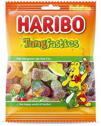 [029231 HARIBO TANGFASTICS 75 GR] HARIBO TANGFASTICS SACHET 75GR X 28
